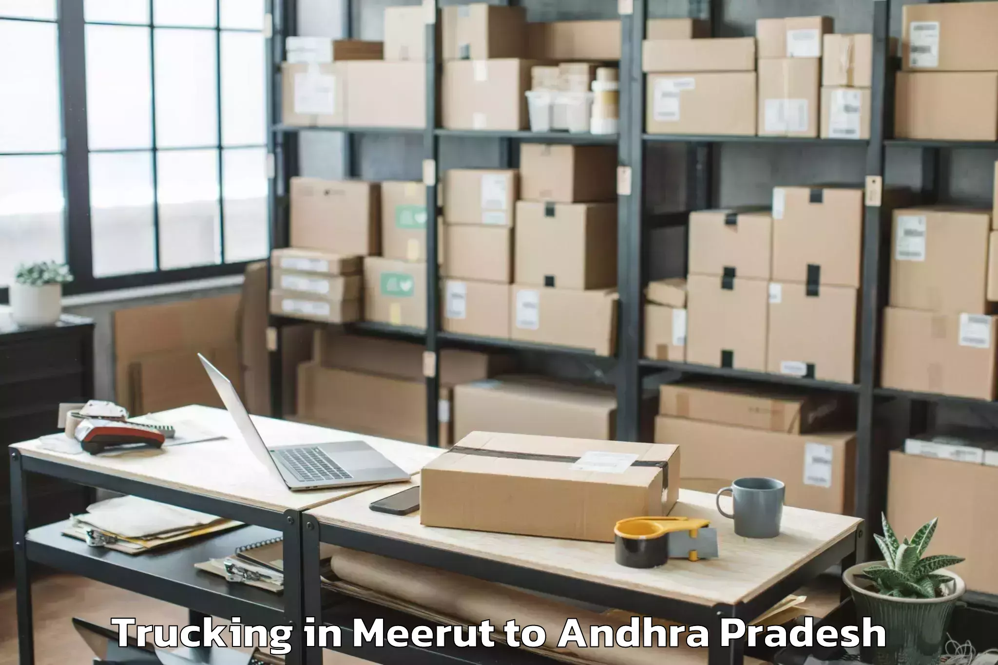 Efficient Meerut to Gudivada Trucking